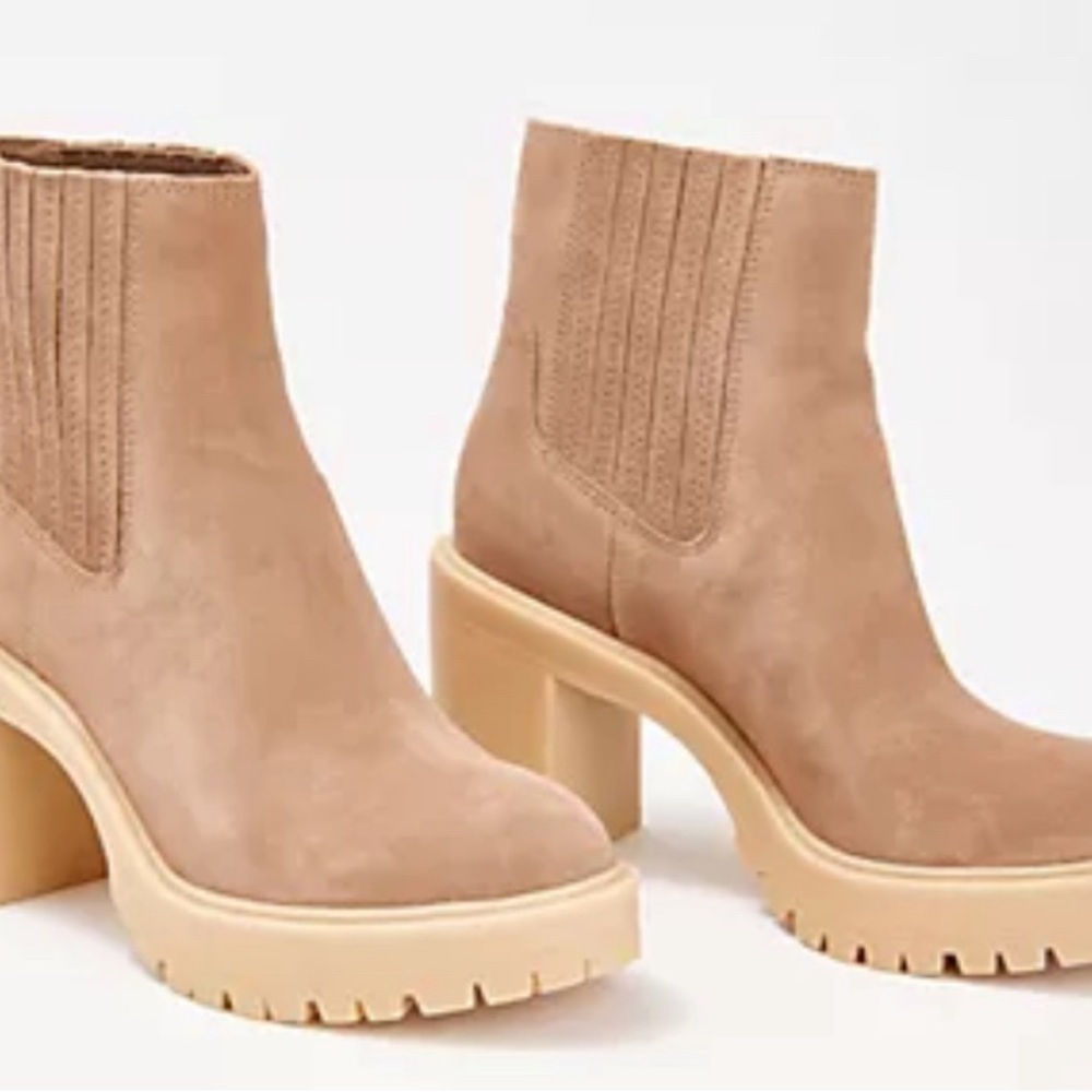 Tan Suede Ankle Boots